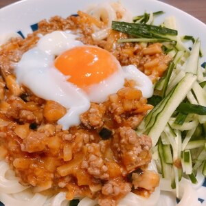 【材料4つ】簡単ジャージャーうどん！冷凍うどんも！